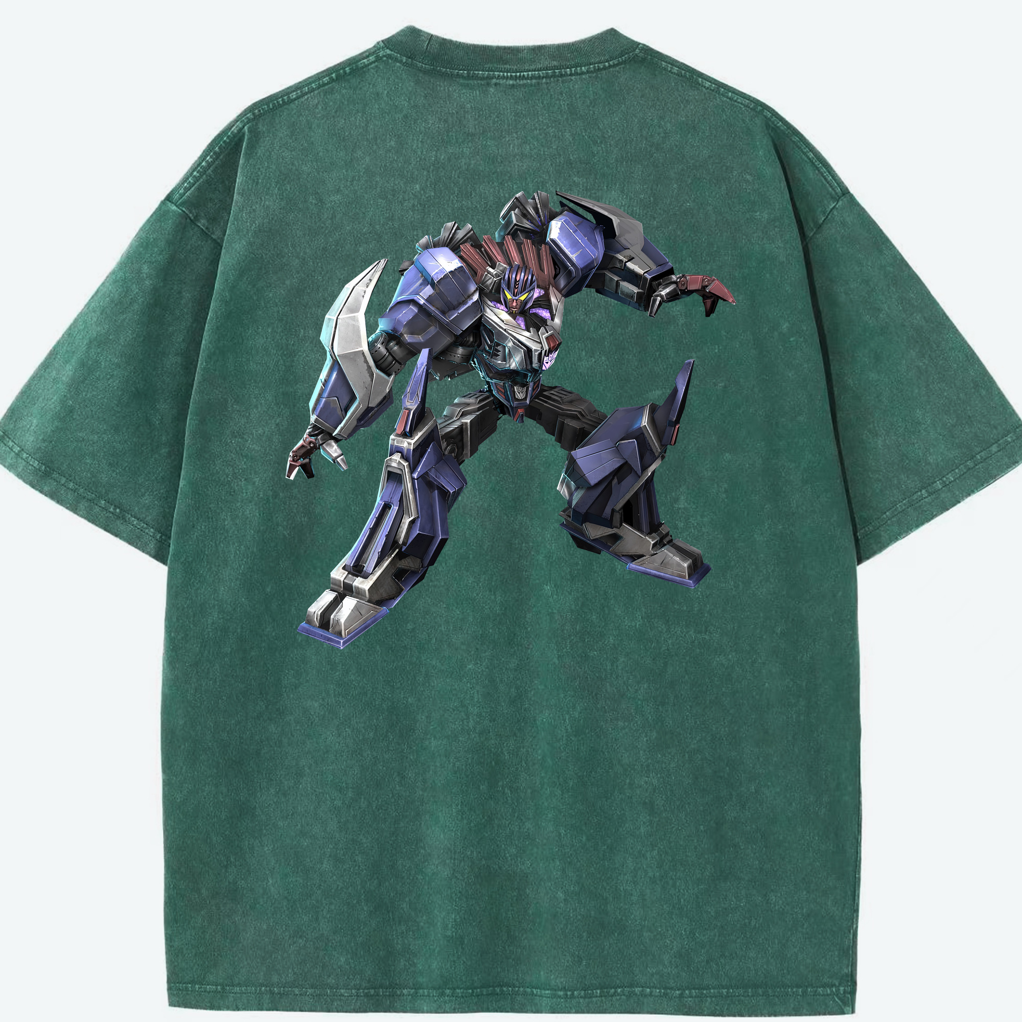 （画像用） Transformers トランスフォーマー 綿100% ヴィンテージ風 半袖Tシャツ（背面プリント）